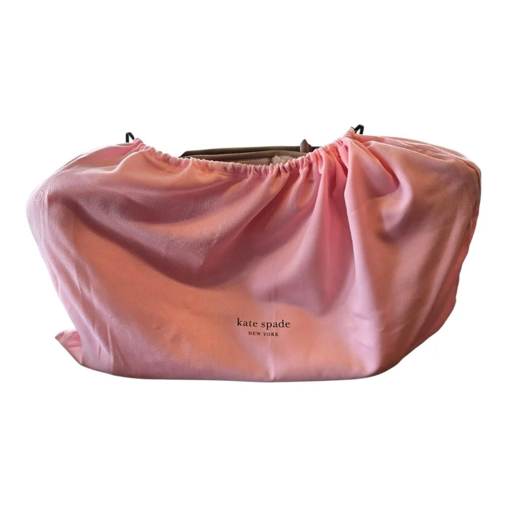 Kate Spade New York Everything Racing Stripe Faux Shearling Cream Tote Bag